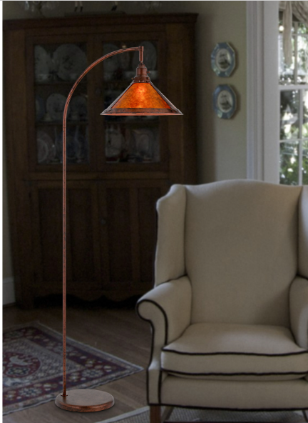 brown floor lamp