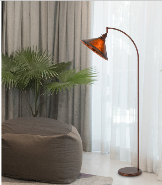 brown floor lamp
