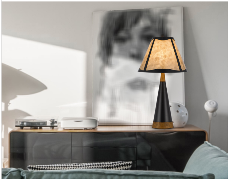brown table lamp
