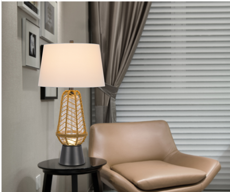 charcoal grey table lamp