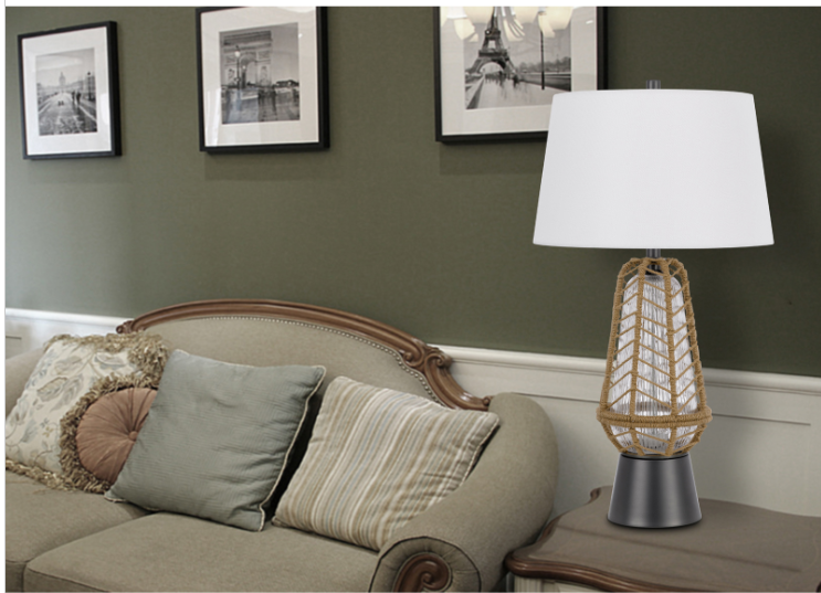 charcoal grey table lamp