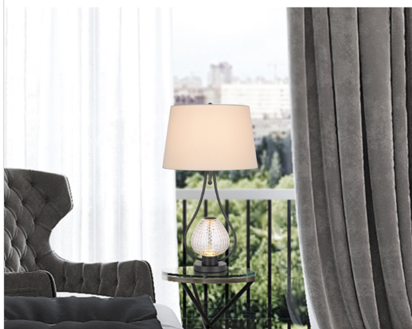 charcoal grey table lamp