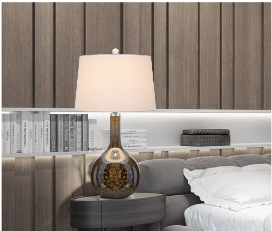 gold table lamp