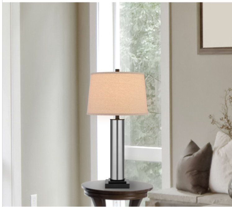 black table lamp