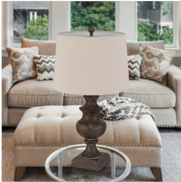 oak table lamp