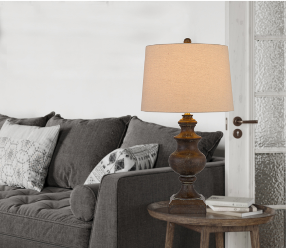 oak table lamp