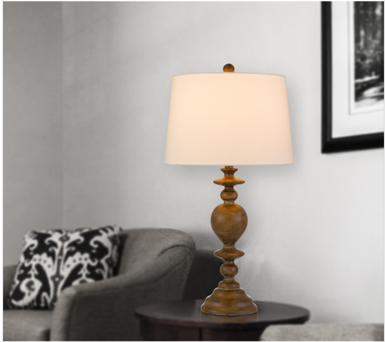 oak table lamp