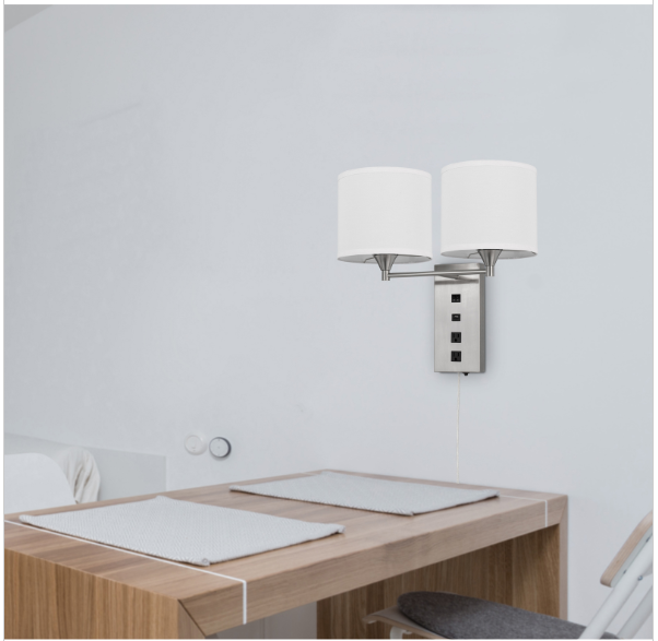 silver sconces