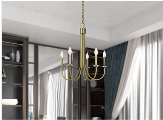 brass chandeliers