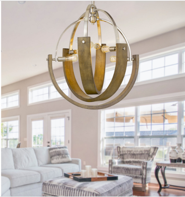 silver chandeliers