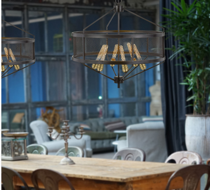 black chandeliers