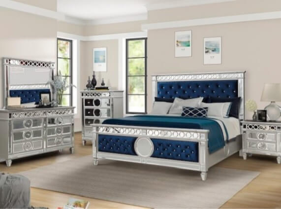 blue bedroom set