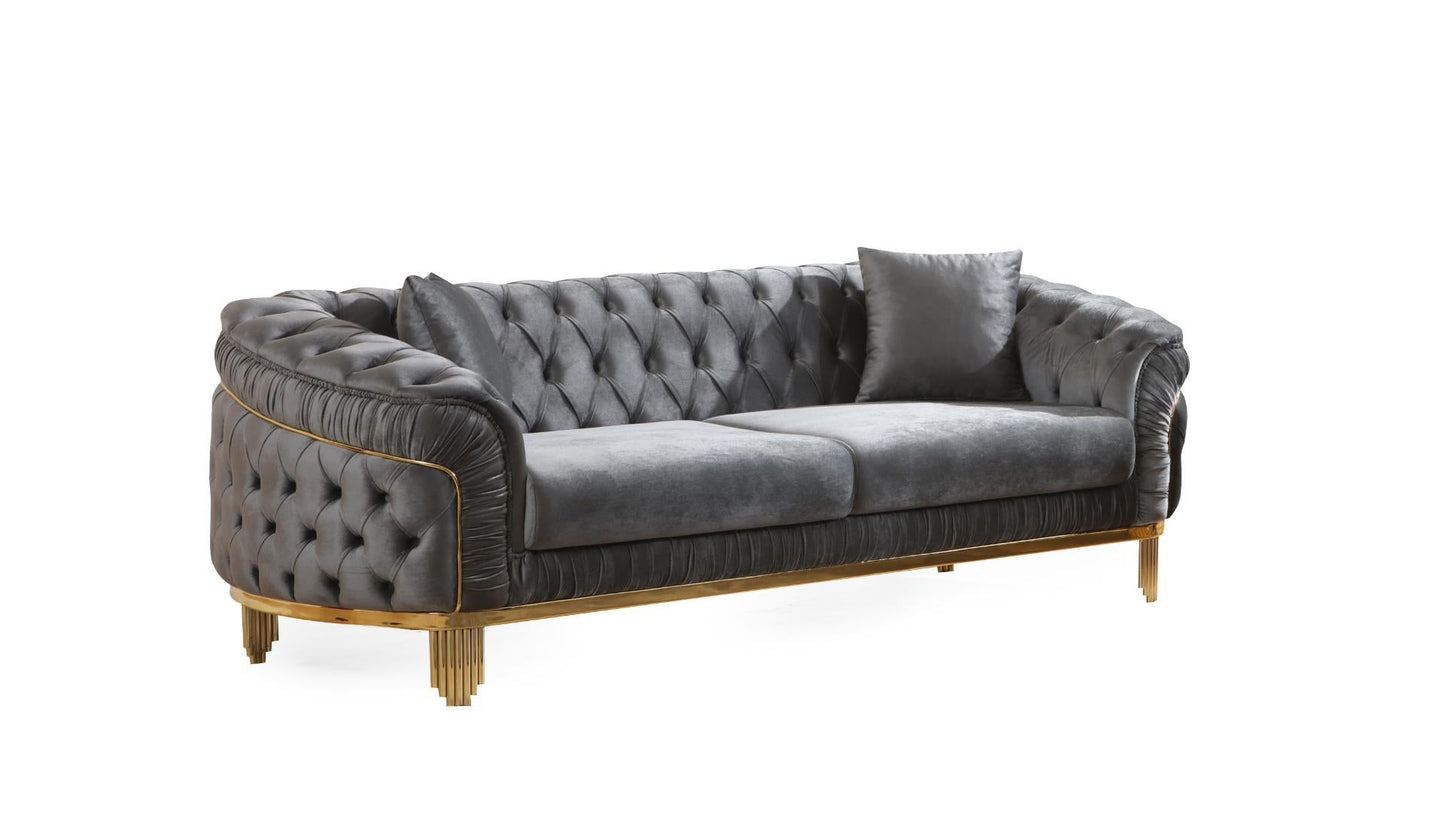 velvet fabric sofa