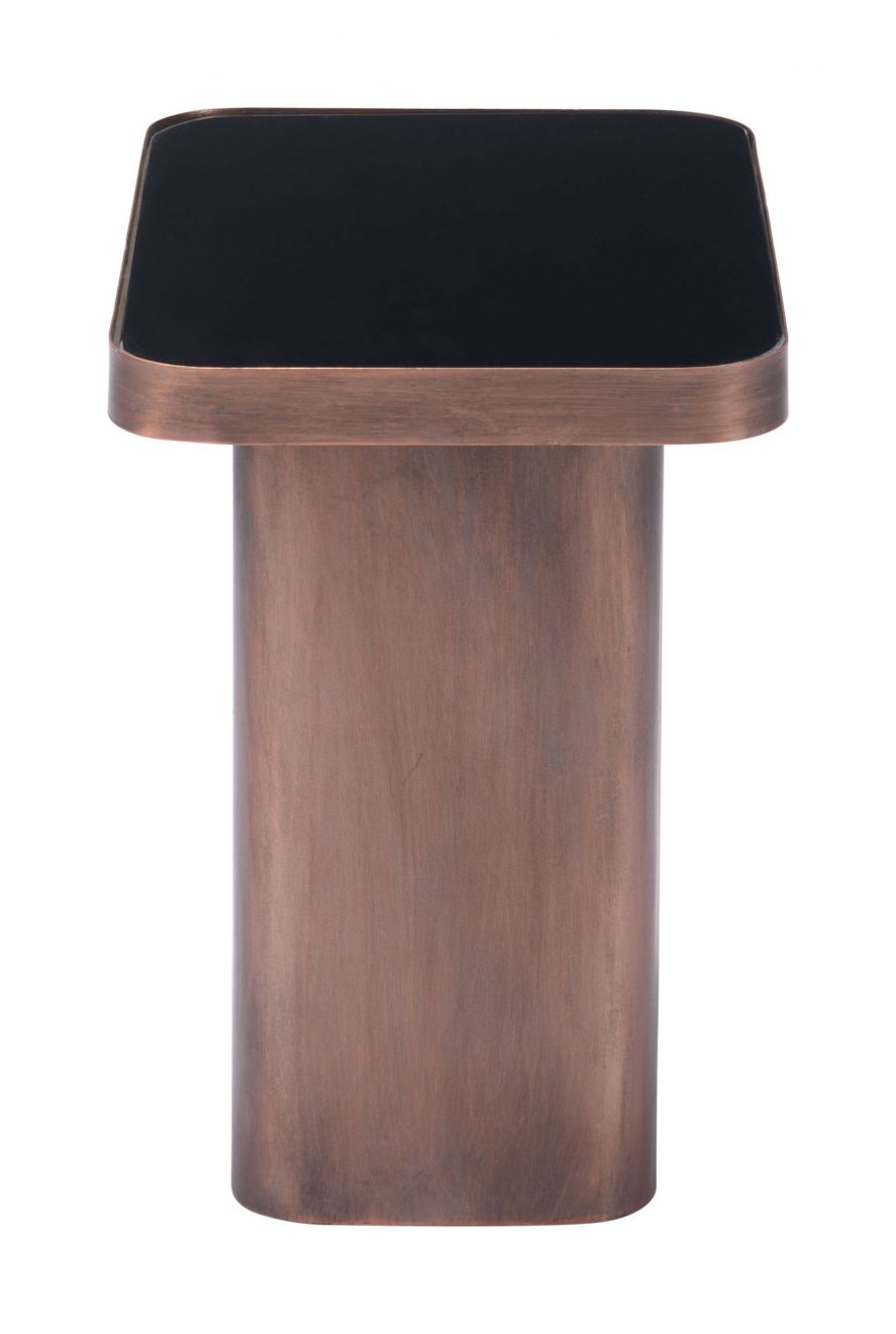bronze side table