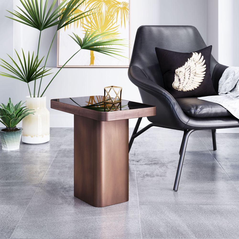 black side table