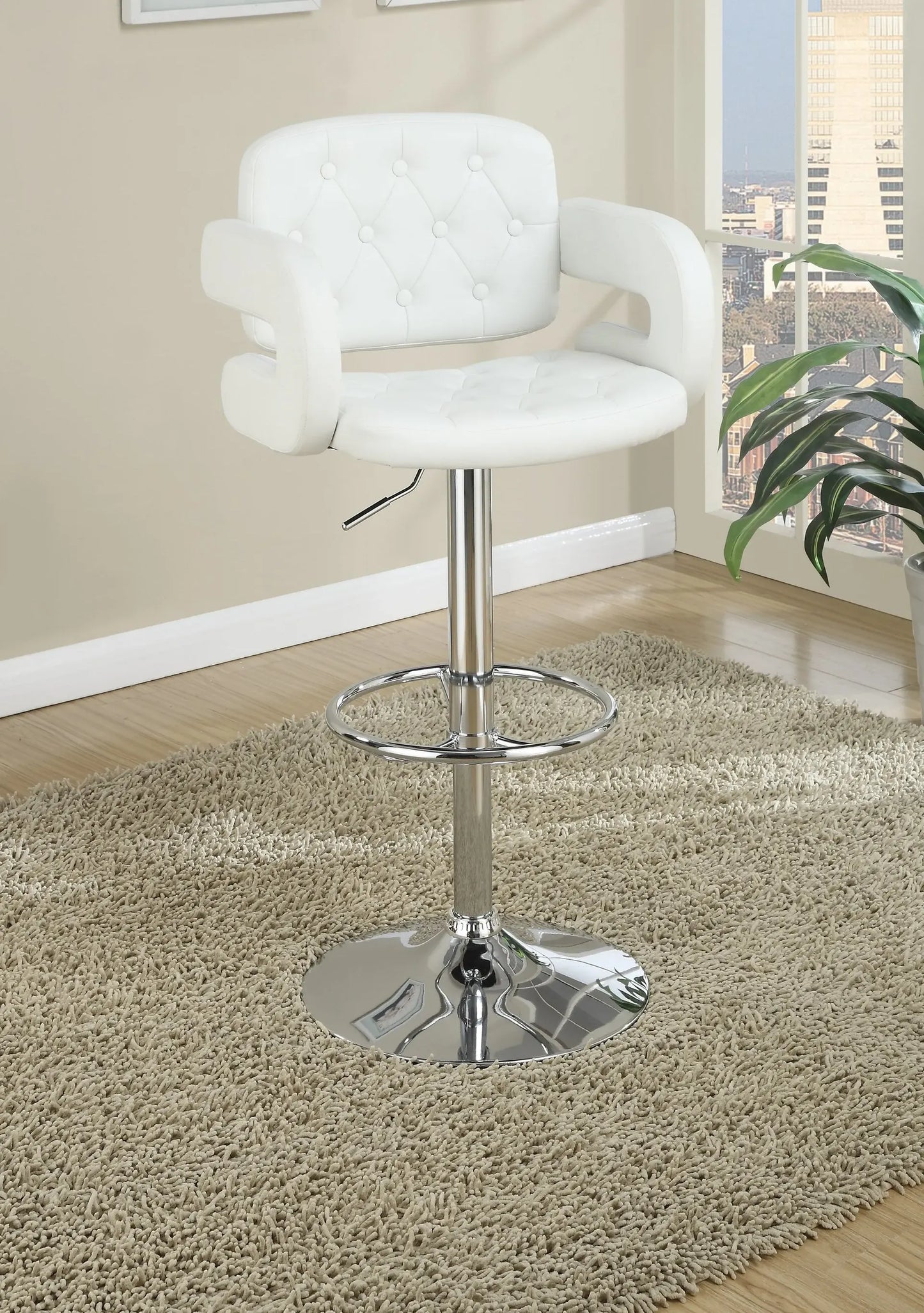 white bar stool