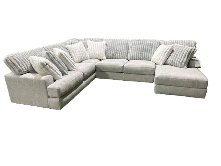 light grey fabric sofa sectional