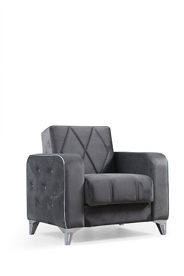 grey fabric sofa set