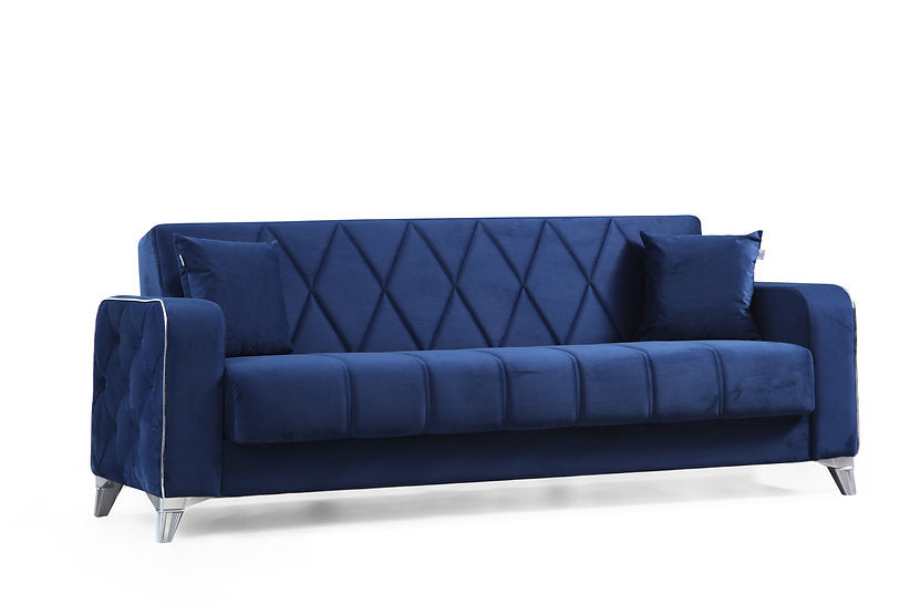 navy fabric sofa set
