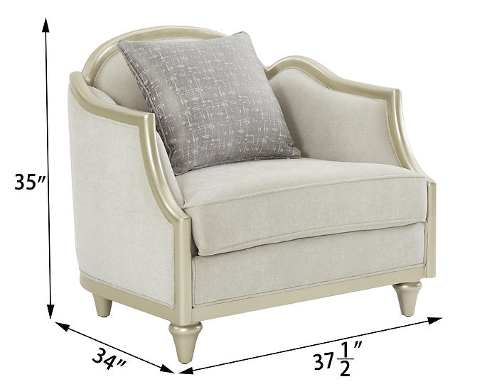 light grey fabric sofa set