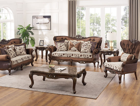 brown premium sofa set