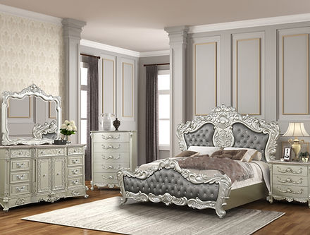 silver bedroom set