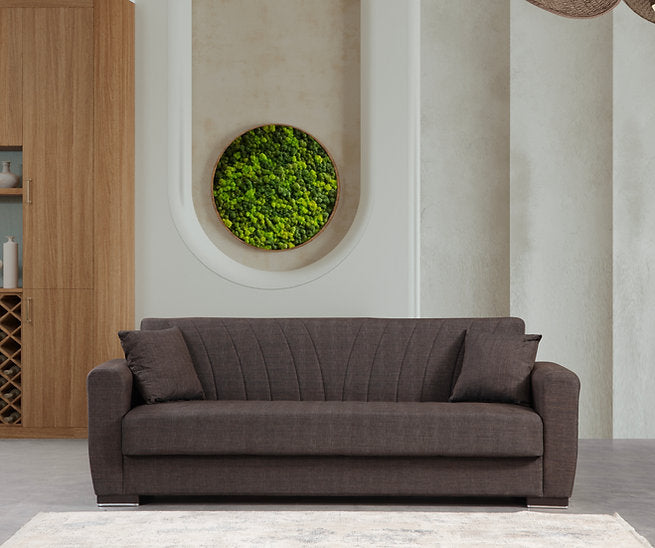 dark brown sofa