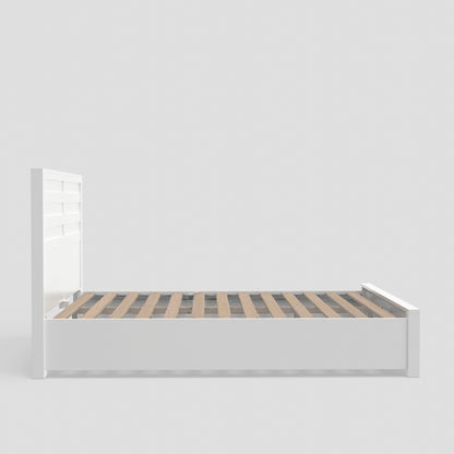 white single bed