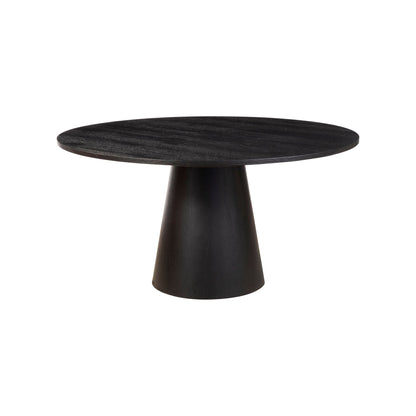 black dining table