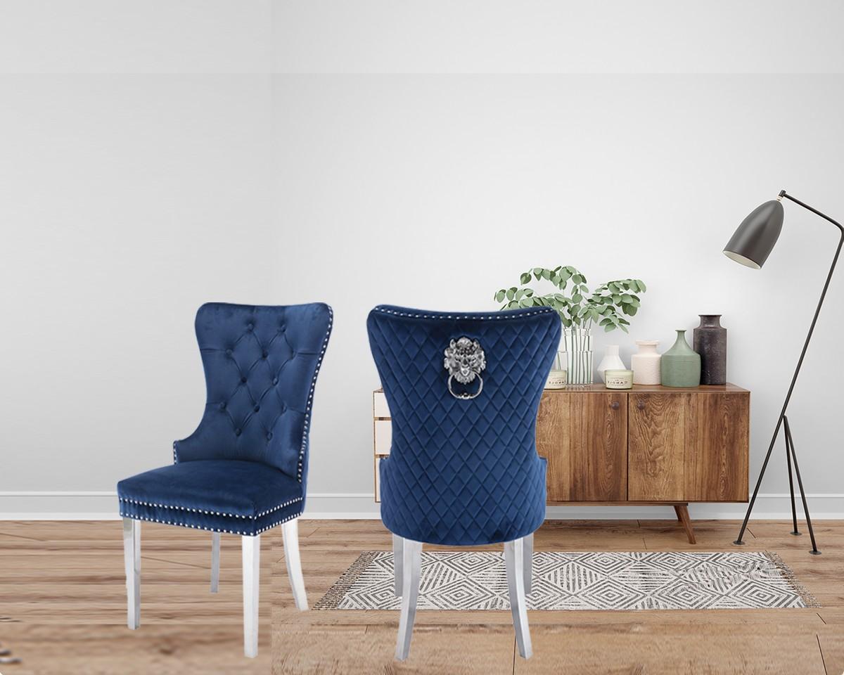 blue dining chair