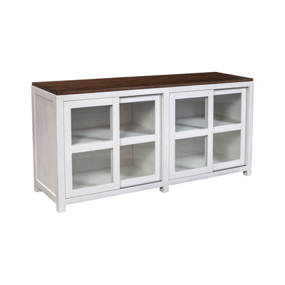 white side board