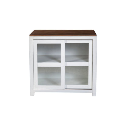 white side board