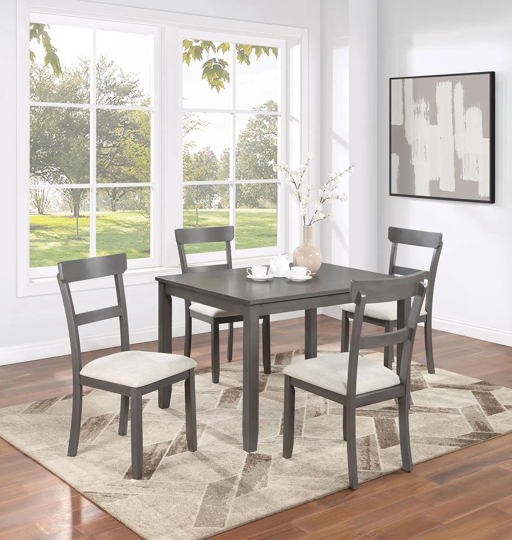 grey dining set