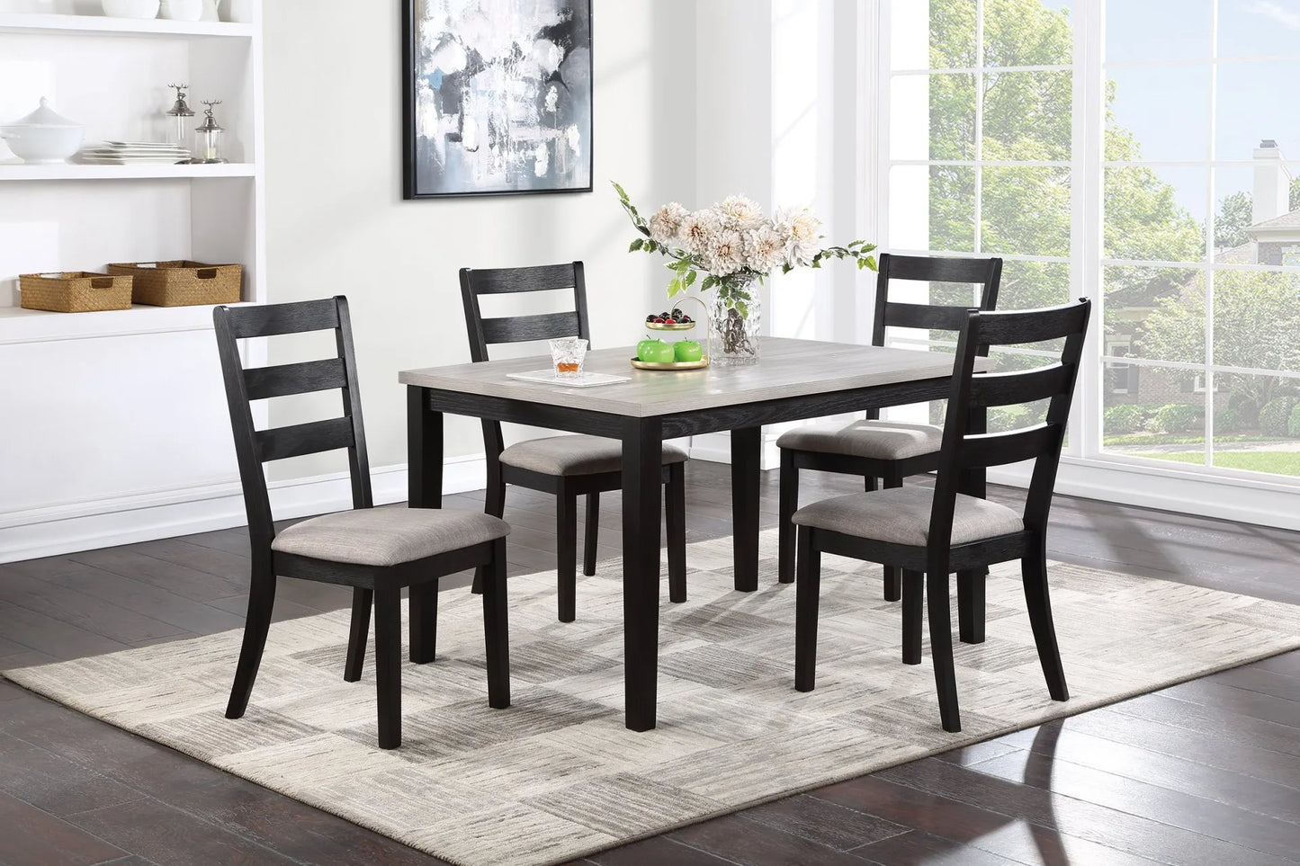 brown dining set