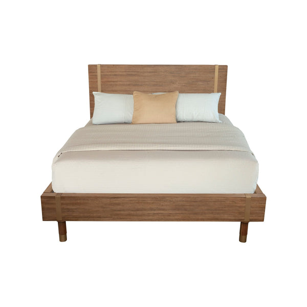 wood single bed
