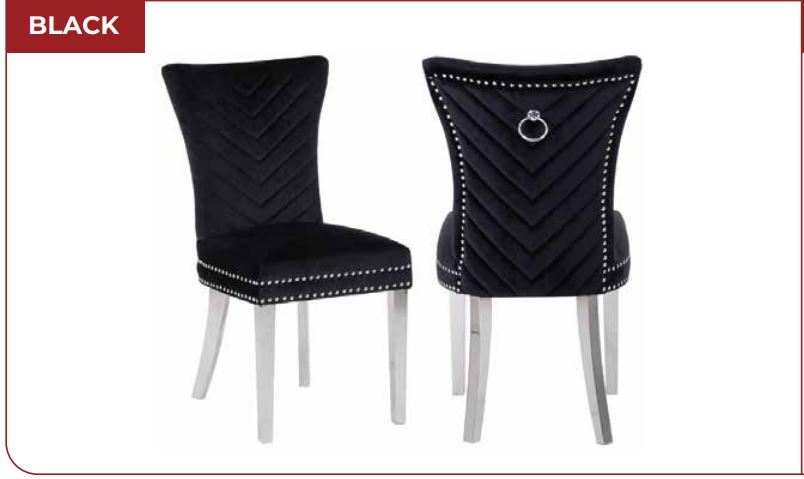 black dining chair