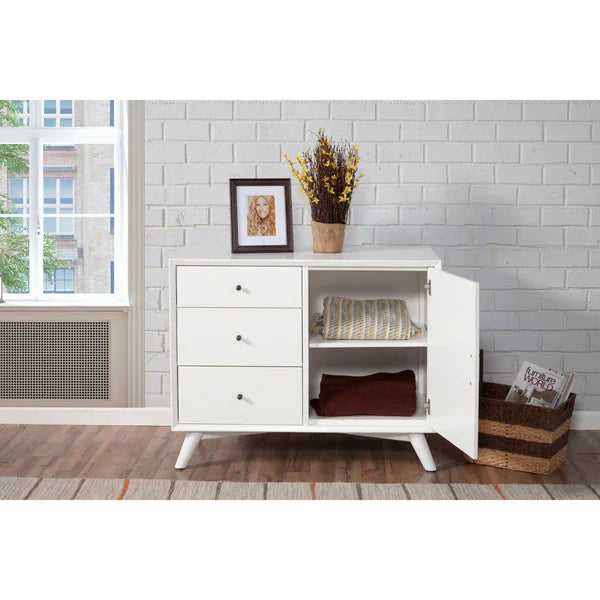 white tv unit