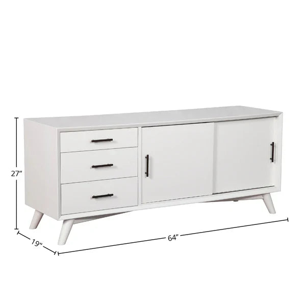 white tv unit