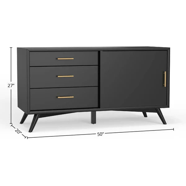 black wooden tv unit