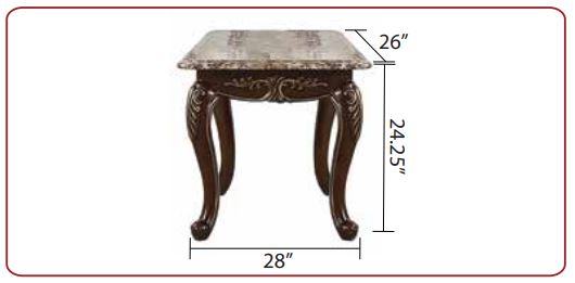 brown luxury side table