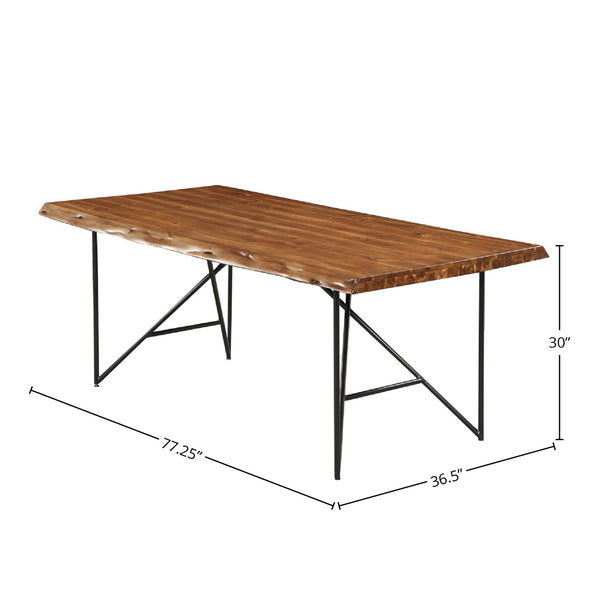 brown dining table