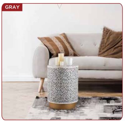 grey side table