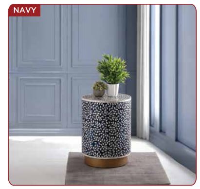 navy side table