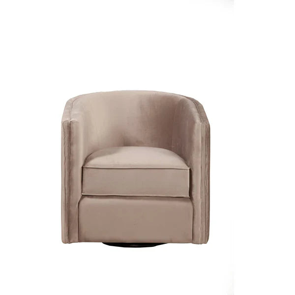 grey fabric accent chair