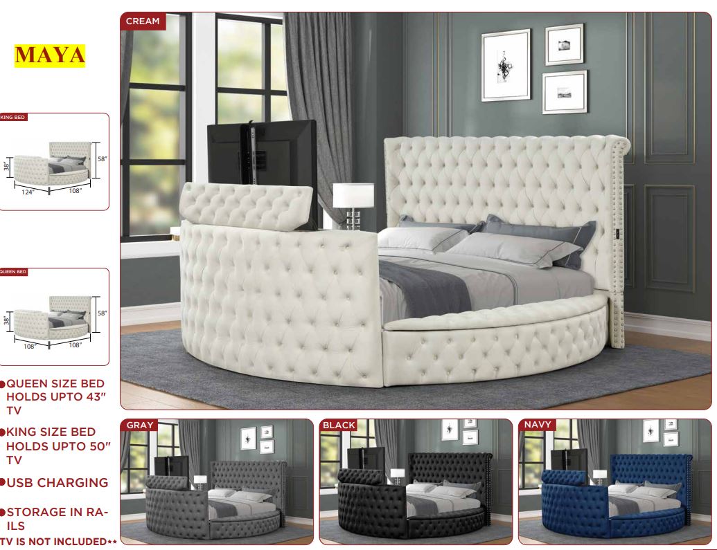 beige single bed
