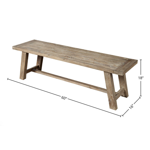 brown dining bench