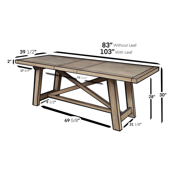 wooden dining table