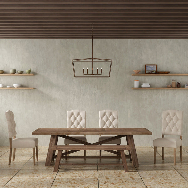 brown dining set