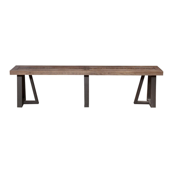 brown dining bench