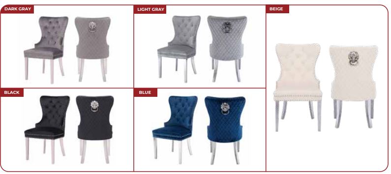 beige dining chair